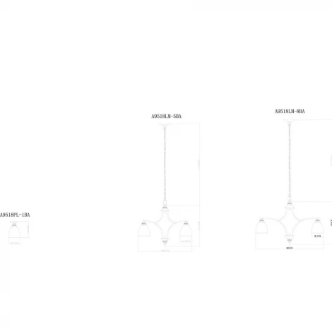 Потолочная люстра Arte Lamp Bonito A9518PL-1BA