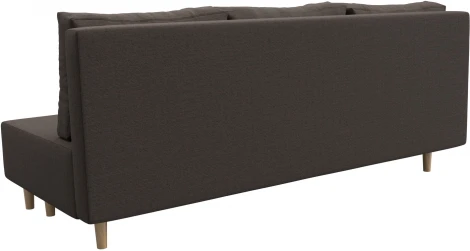 Диван прямой Лига-033 (Коричневый/Рогожка) Лига Диванов арт.124194