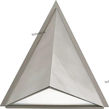 Светильник настенный уличный Eglo Trigo, 1 плафон, серебро, белый