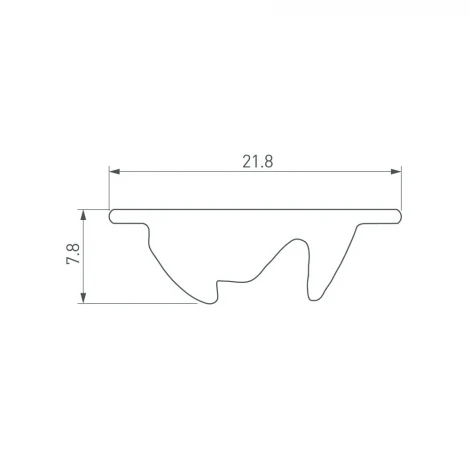 Экран асимметричный SL-LINE-W20-2500 (Arlight, Пластик) 033746(1)