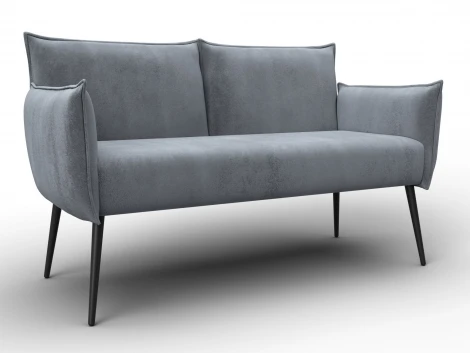 Диван прямой Лига-083 (Фанера/Металл/Велюр/Серый) Лига Диванов 131073