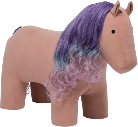 Пуф Leset Horse (Фанера,ДСП,Велюр/Бежевый) арт.4687206423176