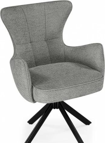 Стул на металлокаркасе Woodville Atlanta gray / black крутящийся арт.15832