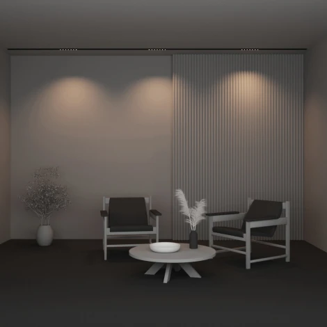 Трековый светильник магнитный 12W 48V Maytoni Points TR174-1-12WTW-M-B