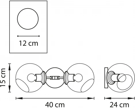 Бра Lightstar Beta 785623 (220V, шарики)
