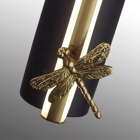 Настенный светильник Odeon Light Strekoza 5413/13WL античная бронза/алебастр/декор металл LED*13W 3000K (220V)