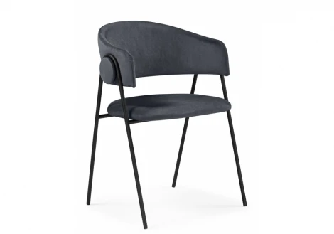 Обеденный стул Notta Криспиан темно-серый / черный