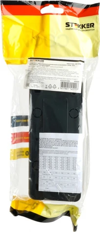 Розетка тройная без заземления (черный матовый) Stekker София 49500