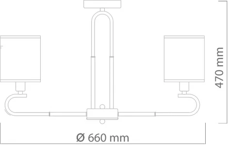 Потолочная люстра DeMarkt Конрад 667012106
