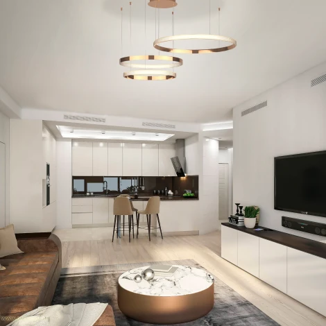 Подвесной светильник светодиодный с пультом, ночным режимом, регулировкой цветовой температуры и яркости Eurosvet Posh 90175/3 медный (220V, на тросе, кольцо)