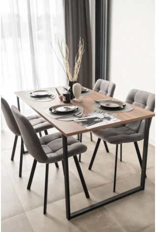 Компьютерный стол Notta Лиман (Металл,ЛДСП/Черный) арт.615156