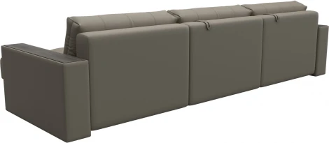 Диван угловой с декором Лига-049 НПБ Лонг Лига Диванов (Экокожа) арт.128305