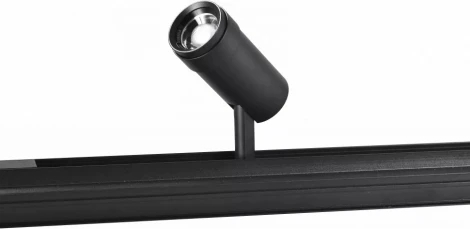 Трековый магнитный светильник 48V iLedex Vision48/22 ZOOM 4822-020-D47-10W-10/60DG-3000K-BK (круглые)