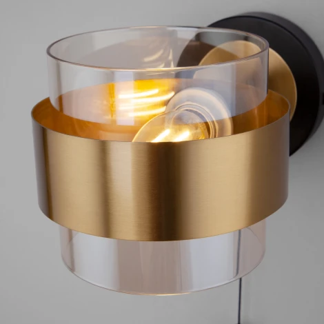 Бра Eurosvet 70127/1 черный (220V, выключатель)