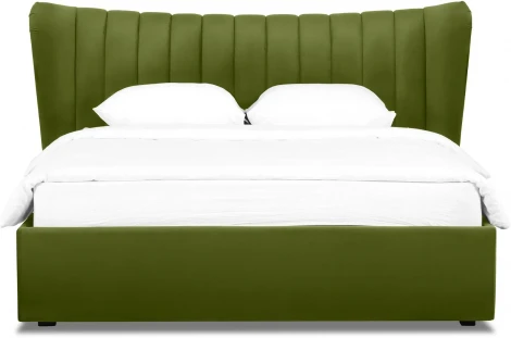 Кровать Queen Agata Lux ОГОГО (арт.636846), (Ткань/Зеленый)