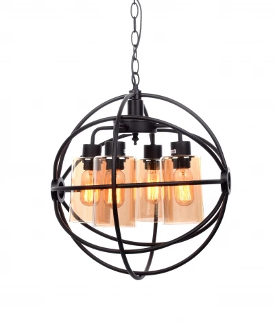 Подвесная люстра Lumina Deco Stradi LDP 11509-4 BK