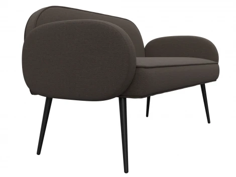 Диван прямой Лига-086 (Фанера/Металл/Рогожка/Коричневый) Лига Диванов 131081