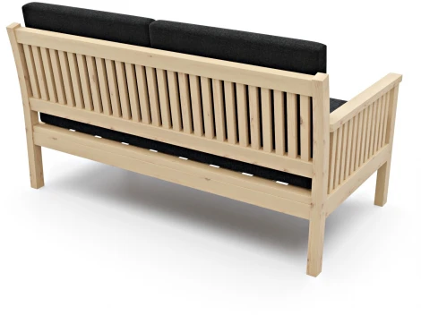 Диван Arsko Норман М сосна графитовая рогожка