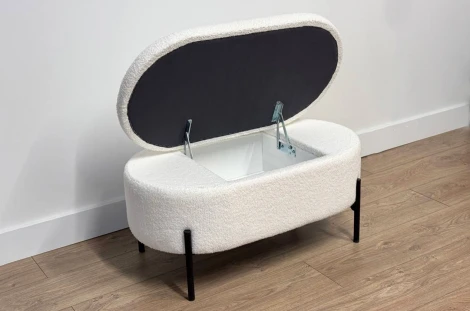 Пуф Барни Mebelson (Металл/Белый) арт.173750,2708