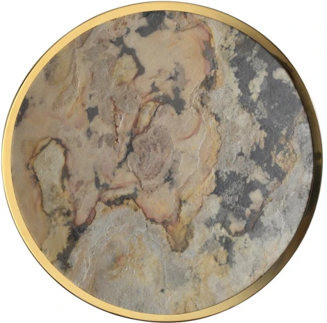 Настенно-потолочный светильник Odeon Light Bergi 5079/40L зол/серо-бежевый/металл/натур.камень/акрил с переключ.цветов.темпер. LED 40W 3000К/4000K/6000K (220V, круглые)