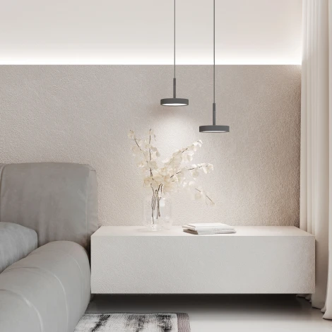 Подвесной светильник Elektrostandard Plate 50260 LED 14W 4000K графит (220V, на проводе)