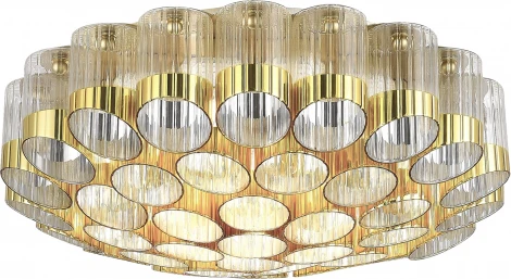 Потолочная люстра ST Luce Accord SL1662.302.19 Латунь/Латунь, Прозрачный E14 19*60W (220V)