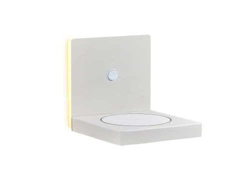 Настенный светильник с беспроводным ЗУ и полкой Mantra Zanzibar 6754 (LED, 220V, выключатель)