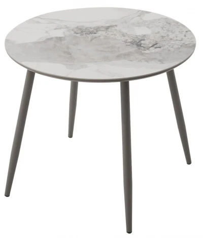 Стол МИЛТОН D89 цвет ПАНДОРА (PANDORA LIGHT), керамика / ЛАТТЕ каркас M-City 64589