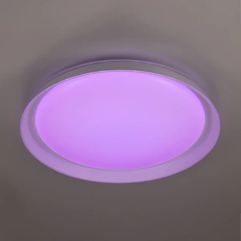 Потолочный светильник RGB круглый светодиодный с пультом Citilux Mega CL752450G (220V, круглые)