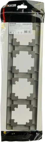 Рамка на 4 поста (графит) Stekker Катрин 39810