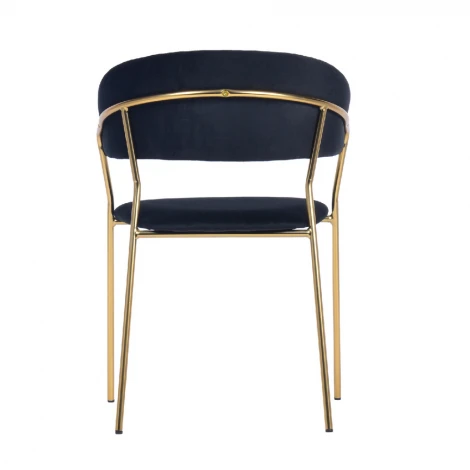 Стул Turin бирюзовый с золотыми ножками