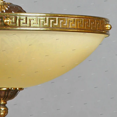 Люстра потолочная Ambiente by Brizzi Tenerife, 5 ламп, бронза с бежевым