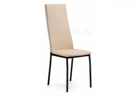 Стул Woodville на металлокаркасе Mirilis ваниль / темный мусс 454007