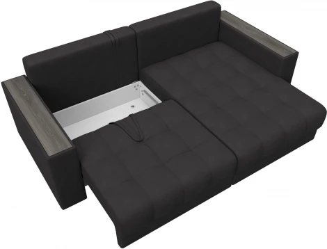 Диван угловой с декором Лига-049 НПБ Лига Диванов (Замша) арт.128478