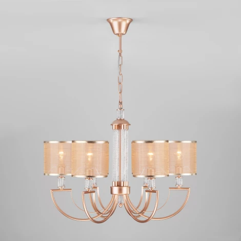 Подвесная люстра Eurosvet Licata 60099/6 перламутровое золото