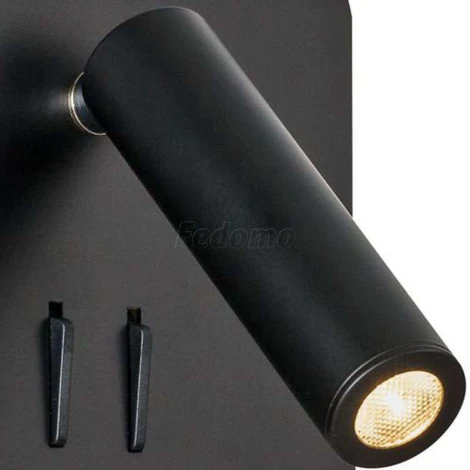 Настенный светильник (бра) Ios 176 3000К 9Вт IP 20 LED Maytoni Technical C175-WL-01-6W-B (220V, выключатель)