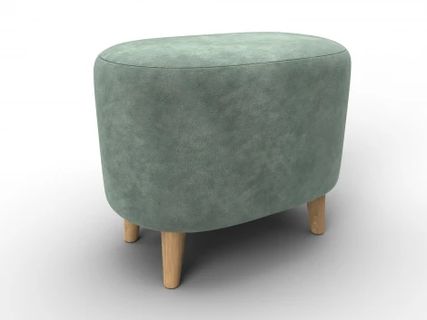 Пуф 003 (ДСП,Фанера/Дерево/Велюр/Зеленый) Лига Диванов 132497