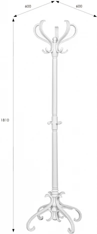 Вешалка напольная В 2Н белый от фабрики Mebelik