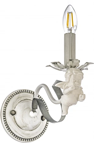 Бра Arti Lampadari Surano E 2.1.1 S (220V, подсвечник, свеча, лепестки, листья, ангелы)