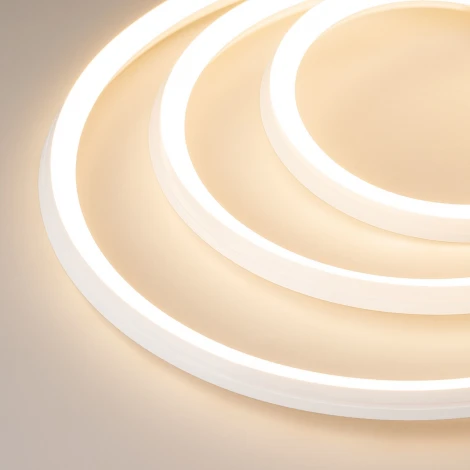 Светодиодная лента герметичная МУНLIGHT-3D-A168-15x15mm 24V Warm3000 (7.2 W/m, IP67, 2835, 5m, Wire x1) (Arlight, Силикон) 038603