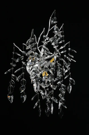 Бра Aployt Gertunia APL.847.11.03 (220V, хрусталь, подвески, листья, ветки)