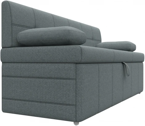 Диван кухонный прямой Лео (Серый/Рогожка) Лига Диванов арт.123763