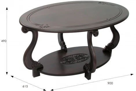 Стол журнальный Овация (М) темно-коричневый от фабрики Mebelik