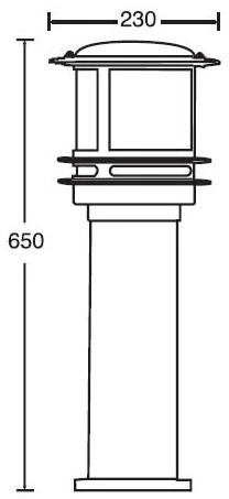 Наземный фонарь Oasis Light TOKIO 68330 Bl opal (220V, фонарь, IP44)