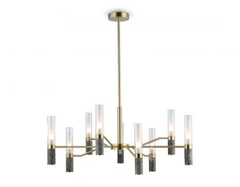 Потолочная люстра на штанге с мрамором Ambrella Ceramo Modern LH53355