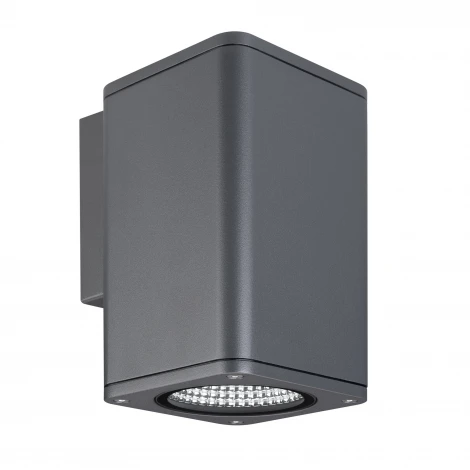 Светильник уличный настенный LGD-EVO-WALL-S100x100-12W Warm3000 (GR, 44 deg, 230V) (Arlight, IP54 Металл) 046193 (LED)