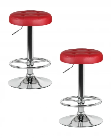 Набор 2 шт табурет барный DOBRIN BRUNO (бордовый)
