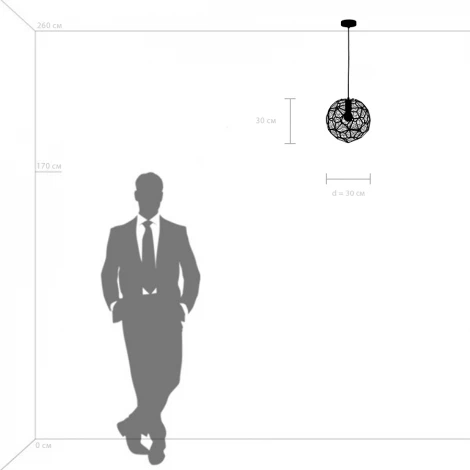Подвесной светильник Lightstar Fermo 724012 (220V, на проводе, шар)