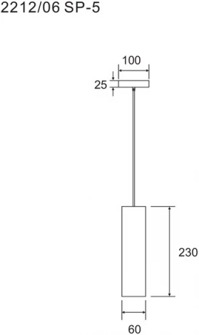 Подвесной светильник Divinare Cottero 2212/06 SP-5 (LED, 220V, на проводе, круглые)