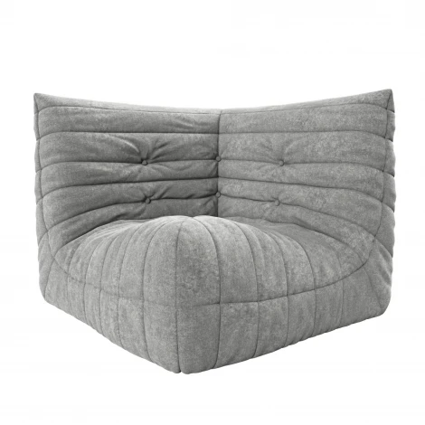 Диван Dreambag Маршмеллоу Серый Угловая секция 7513200